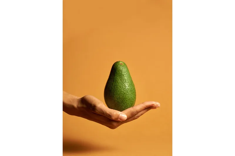 Poster Avocado 21x30 cm, Orange/Grøn