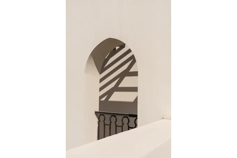 Poster Balcony 21x30 cm, Hvid