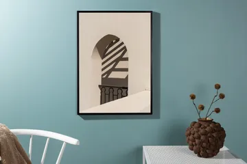 Poster Balcony 70x100 cm - Hvid - Interiør - Maleri & posters - Posters