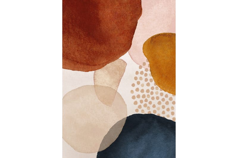 Poster Circles 21x30 cm, Beige