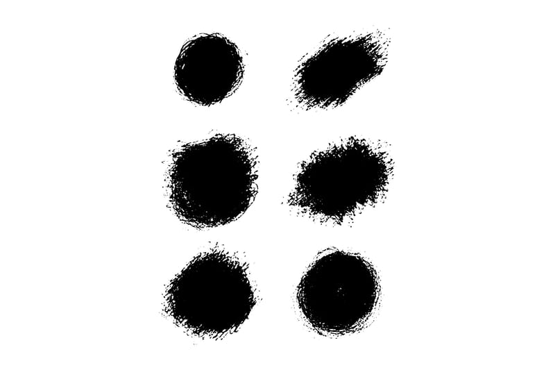 Poster Dots 21x30 cm, Hvid