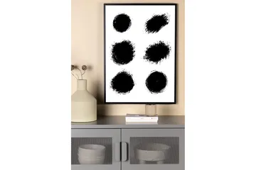 Poster Dots 30x40 cm - Hvid - Interiør - Maleri & posters - Posters