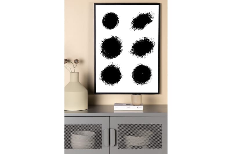 Poster Dots 50x70 cm - Hvid - Interiør - Maleri & posters - Posters