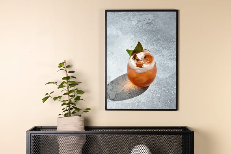 Poster Drink 21x30 cm - Grå - Interiør - Maleri & posters - Posters