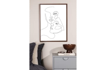 Poster Faces 70x100 cm - Sort/Hvid - Interiør - Maleri & posters - Posters