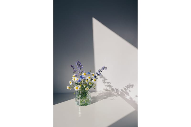 Poster Flowers 30x40 cm, Hvid