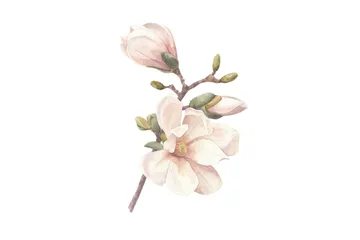 Poster Hand made 70x100 cm - Lyserød/Hvid - Interiør - Maleri & posters - Posters