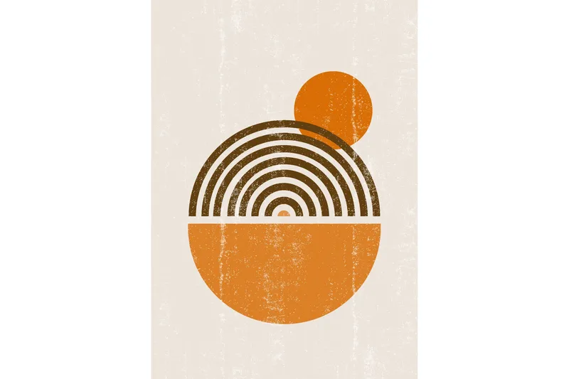 Poster Hathor 21x30 cm, Beige