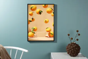 Poster Lemons 21x30 cm - Beige - Interiør - Maleri & posters - Posters