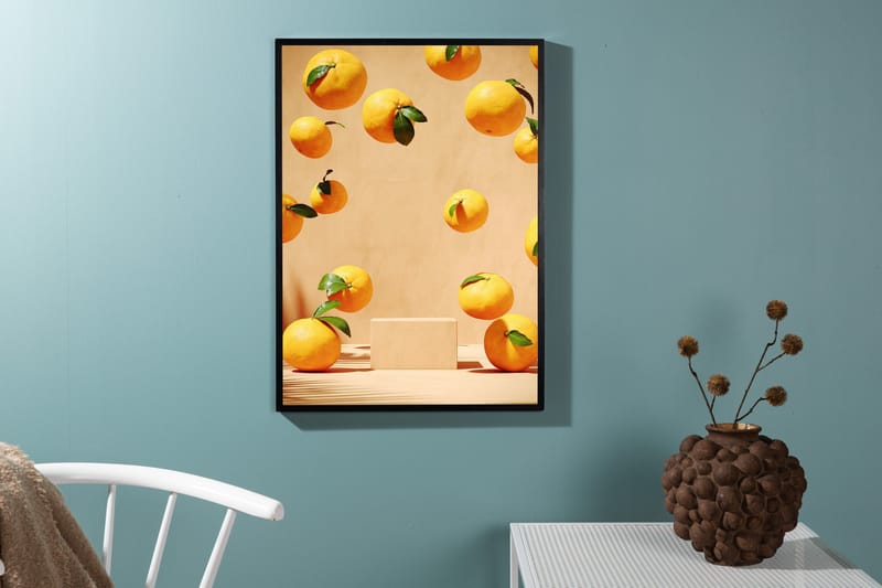 Poster Lemons 21x30 cm - Beige - Interiør - Maleri & posters - Posters