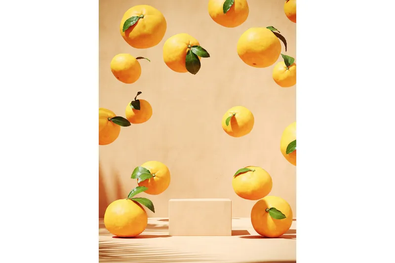 Poster Lemons 50x70 cm, Beige