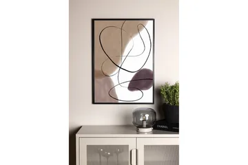 Poster Lines 21x30 cm - Beige - Interiør - Maleri & posters - Posters