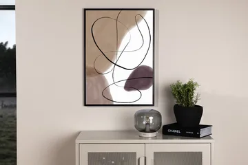 Poster Lines 21x30 cm - Beige - Interiør - Maleri & posters - Posters