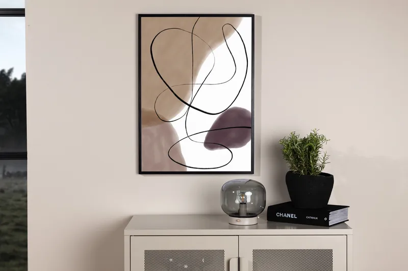 Poster Lines 70x100 cm - Beige - Interiør - Maleri & posters - Posters