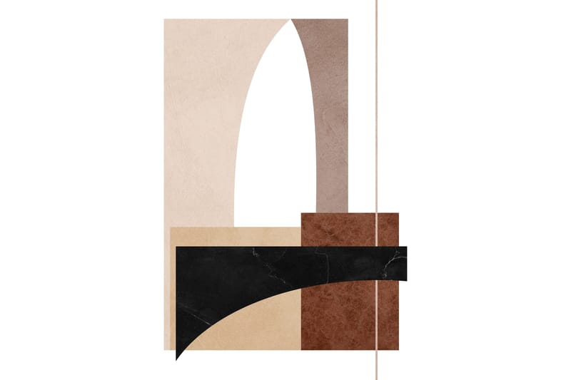 Poster Materials 30x40 cm, Hvid/Beige