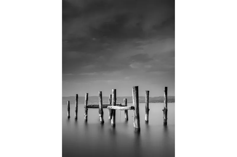 Poster Ocean 50x70 cm, Sort/Hvid