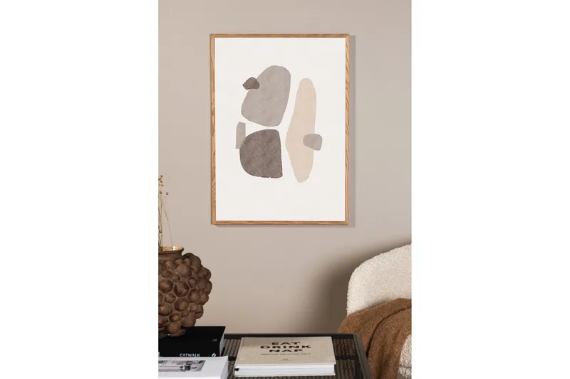 Poster Shapes 50x70 cm - Sort/Hvid - Interiør - Maleri & posters - Posters