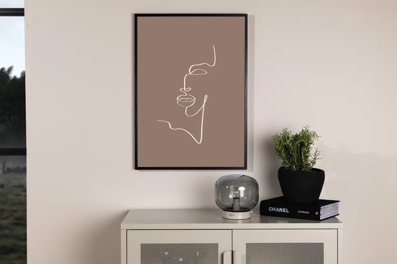 Poster Siluette 50x70 cm - Brun - Interiør - Maleri & posters - Posters