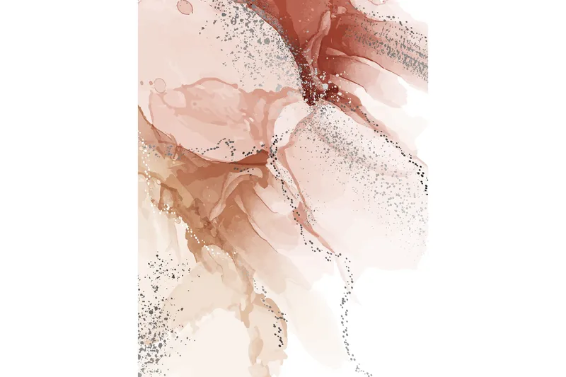 Poster Splash 21x30 cm, Lys lyserød