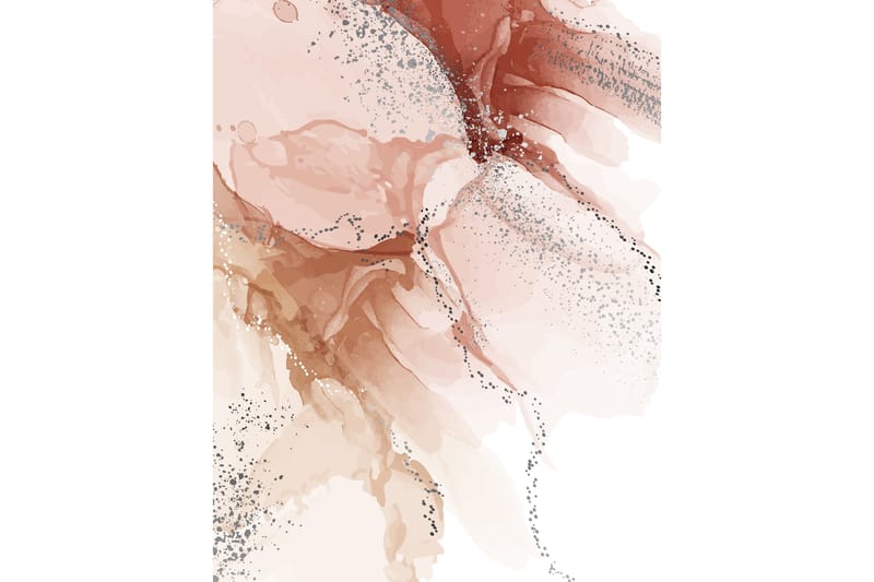 Poster Splash 50x70 cm, Lys lyserød