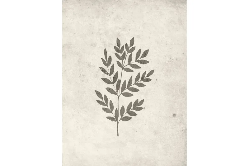 Poster Spring leaf 30x40 cm, Beige