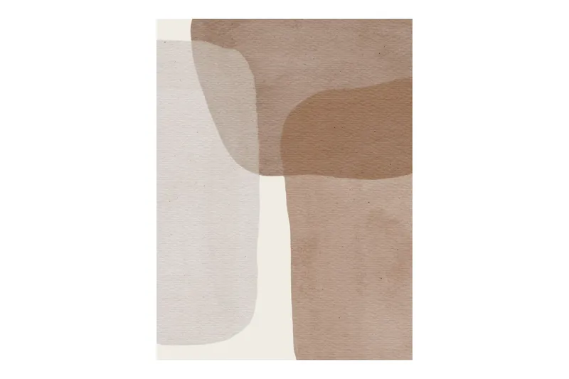 Poster Squares 21x30 cm, Beige