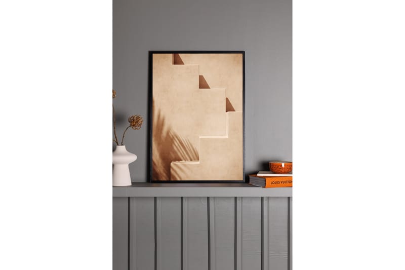 Poster Stairs 50x70 cm - Lys Orange - Interiør - Maleri & posters - Posters