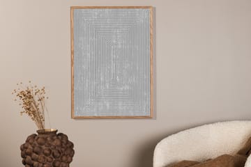 Poster Symmetrical 70x100 cm - Grå - Interiør - Maleri & posters - Posters