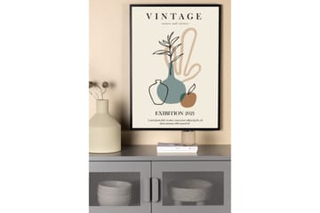 Poster Vintage 21x30 cm - Beige - Interiør - Maleri & posters - Posters