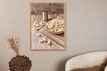 Poster Popcorn 21x30 cm - Beige - Interiør - Maleri & posters - Posters
