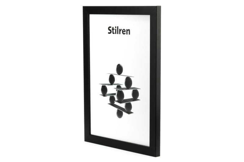 Fotoramme Stilren 60x90 cm - Svart|Plexiglass - Rammer - Fotoramme