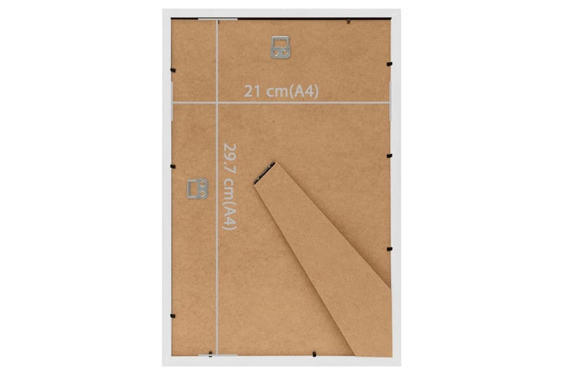 Fotorammekollasj for vegg eller bord 5 stk 21x29,7 cm MDF - Hvit - Collageramme - Rammer