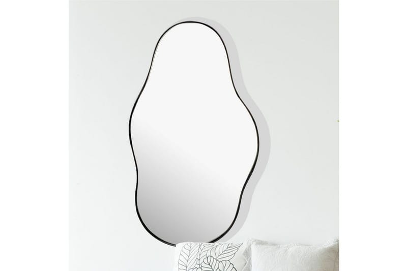 Speil Wohnling Asymmetrisk metallramme oval 80 cm - Interiør - Speil - Gangspeil