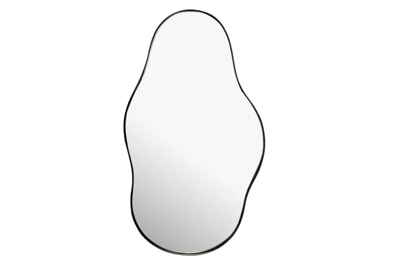 Speil Wohnling Asymmetrisk metallramme oval 80 cm