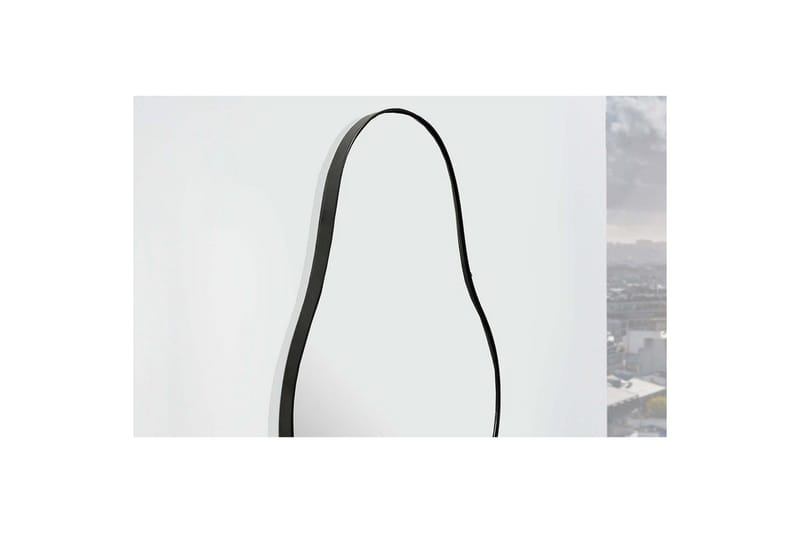 Speil Wohnling Asymmetrisk metallramme oval 80 cm - Interiør - Speil - Gangspeil