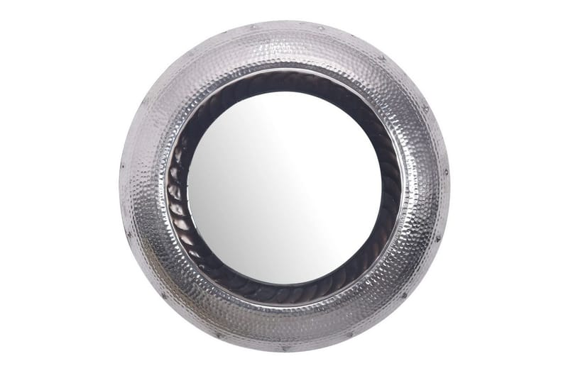 Speil Wohnling Moderne bølgemetallramme rund 74 cm
