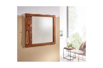 Speil Wohnling Trekanter i massiv treramme med kroker Landlig stil - Interiør - Speil - Gangspeil