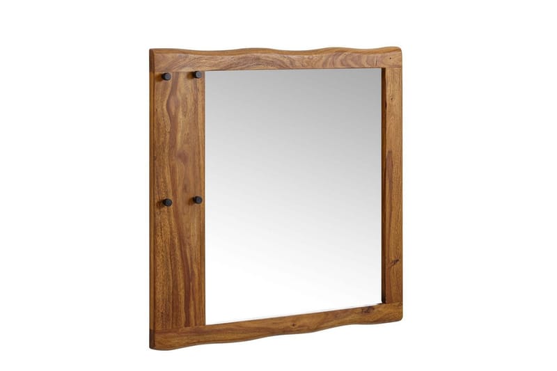 Speil Wohnling Trekanter i massiv treramme med kroker Landlig stil