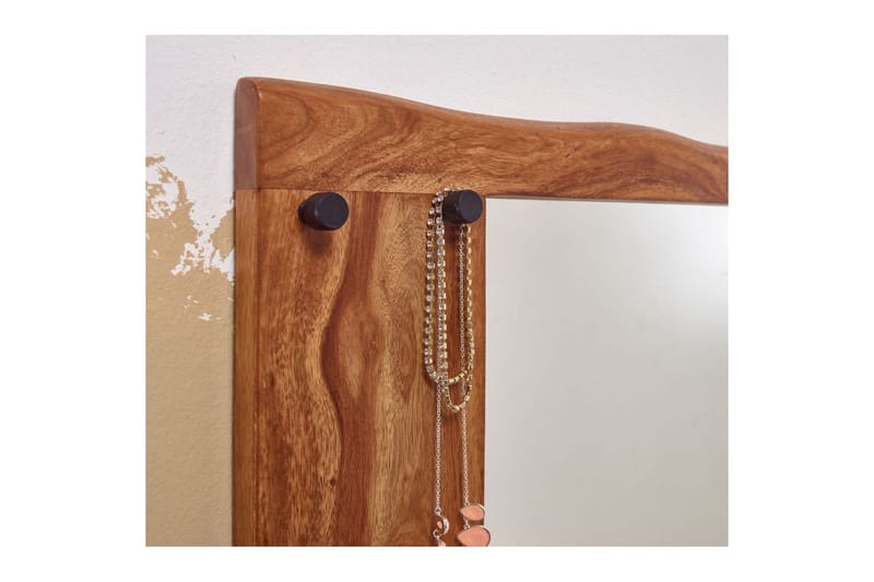 Speil Wohnling Trekanter i massiv treramme med kroker Landlig stil - Interiør - Speil - Gangspeil