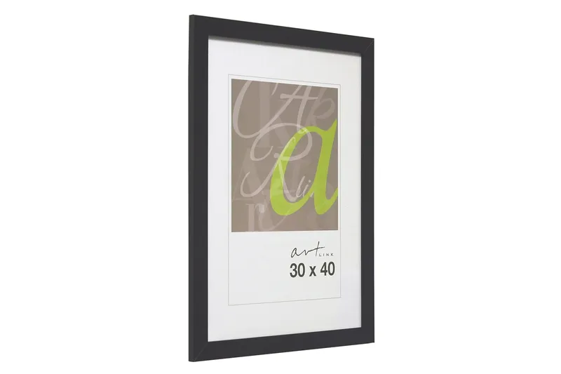 Tavelram Art Link Svart 30x40 cm