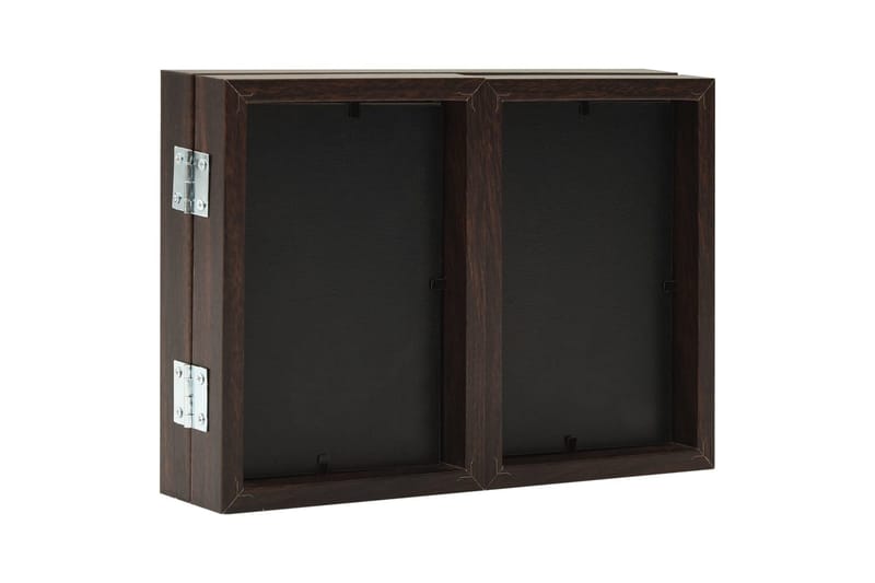 Trefoldig fotorammekollage mørkebrun 22x15 cm+2x(10x15 cm) - Brun - Collageramme - Rammer