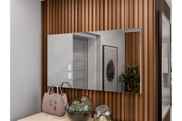 Agawal Vegghengt Speil Rektangulær 100 cm - Brun - Interiør - Speil - Gangspeil