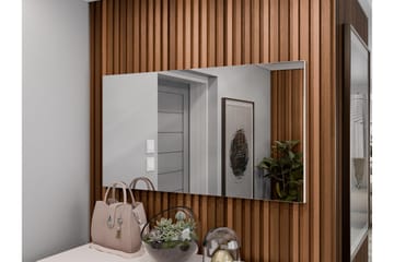 Agawal Vegghengt Speil Rektangulært 100 cm - Beige - Interiør - Speil - Gangspeil