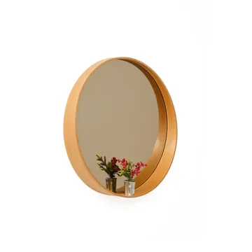 Aldrosin vegghengt speil Rund 60 cm - Hvit - Interiør - Speil - Gangspeil