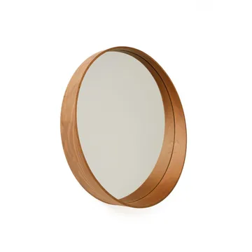 Aldrosin vegghengt speil Rund 60 cm - Hvit - Interiør - Speil - Gangspeil