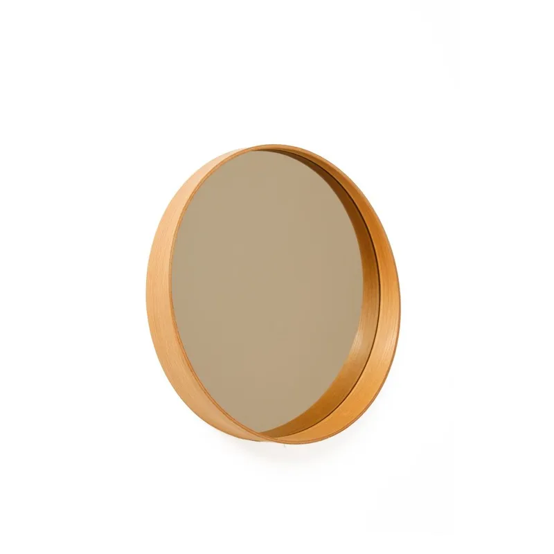 Aldrosin vegghengt speil Rund 60 cm, Hvit