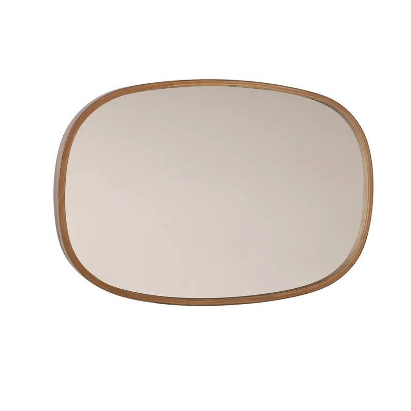 Aranfield vegghengt speil Rektangulær 88 cm, Brun/Hvit