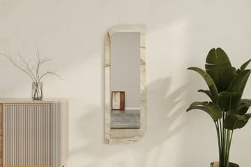 Ayana Vegghengt Speil 40 cm - Beige - Interiør - Speil - Gangspeil