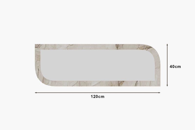 Ayana Vegghengt Speil 40 cm - Beige - Interiør - Speil - Gangspeil