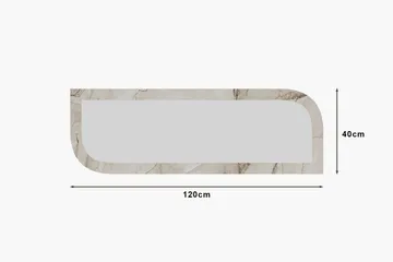 Ayana Vegghengt Speil 40 cm - Beige - Interiør - Speil - Gangspeil